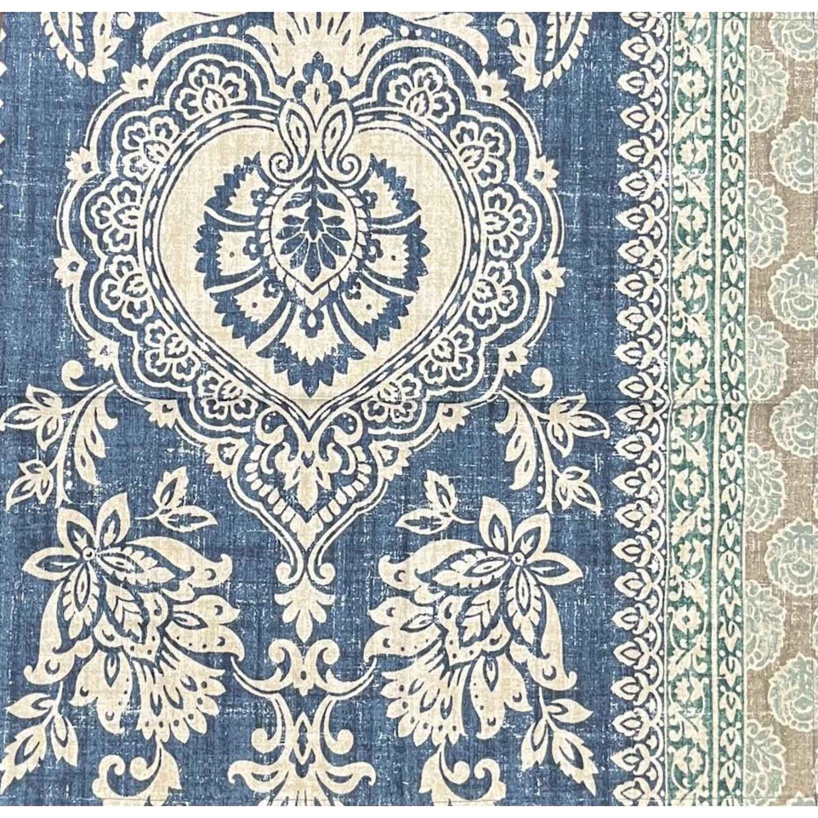 Karen Lee Ballard Indigo Folk Print Runner