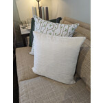 E.J. Victor Cream Feather Throw Pillow - 20x20