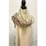 2CHIC Light Pink & Cream Ombre Scarf