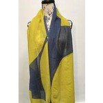 See Design Indigo Blue & Acid Yellow Rocks Wool Scarf