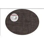 Chilewich Dark Walnut Oval Basketweave Placemat