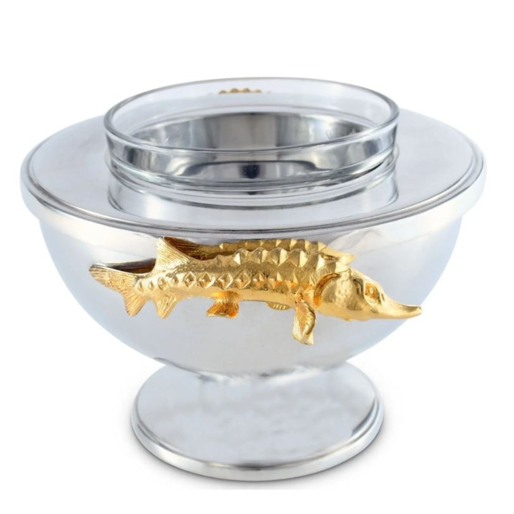 Vagabond House Gold Sturgeon Caviar Server