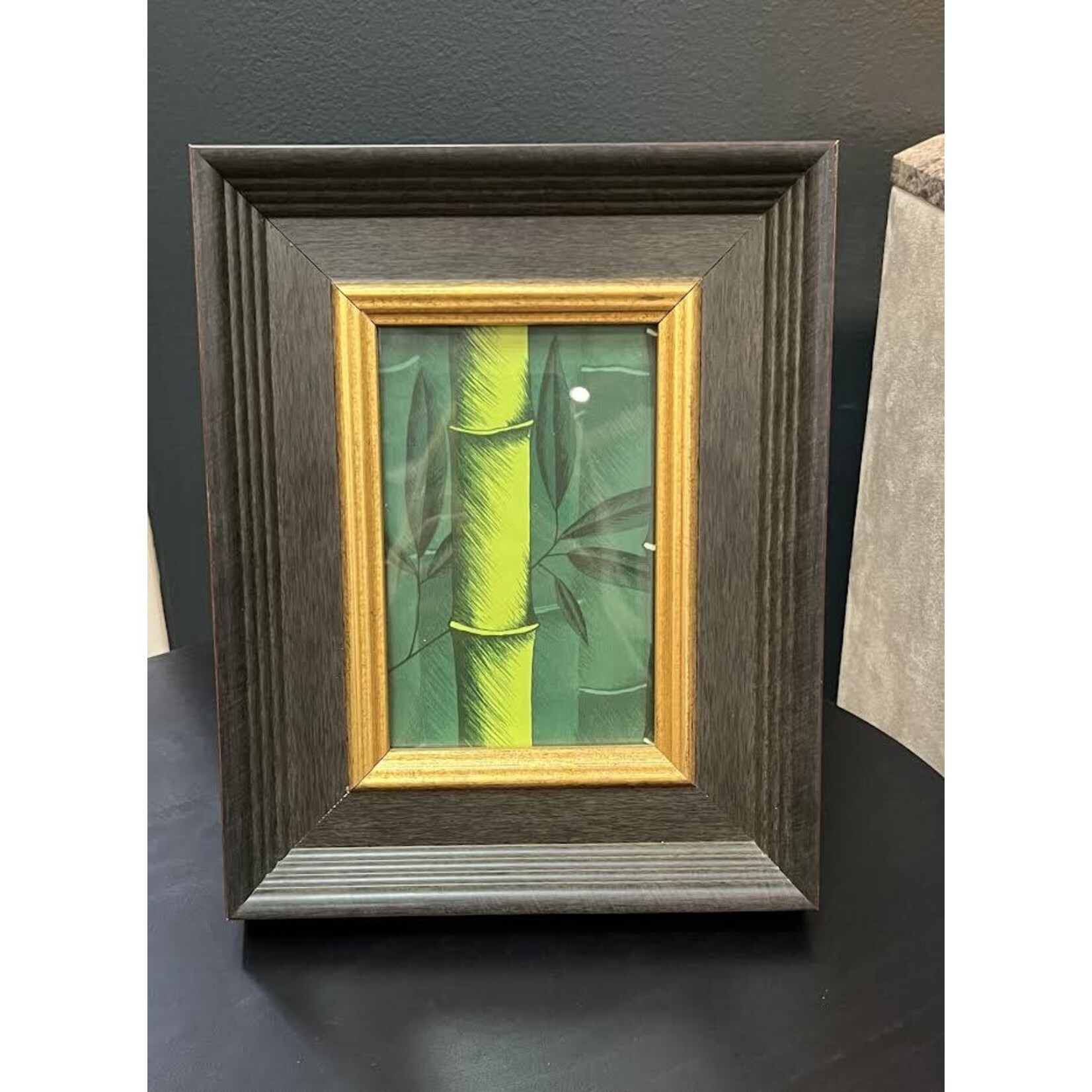 Museum Facsimiles Dark Gray Gold Trim Frame with 4x6