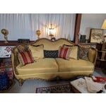 Michael Amini Royale Gold Wood Trim Sofa OP1