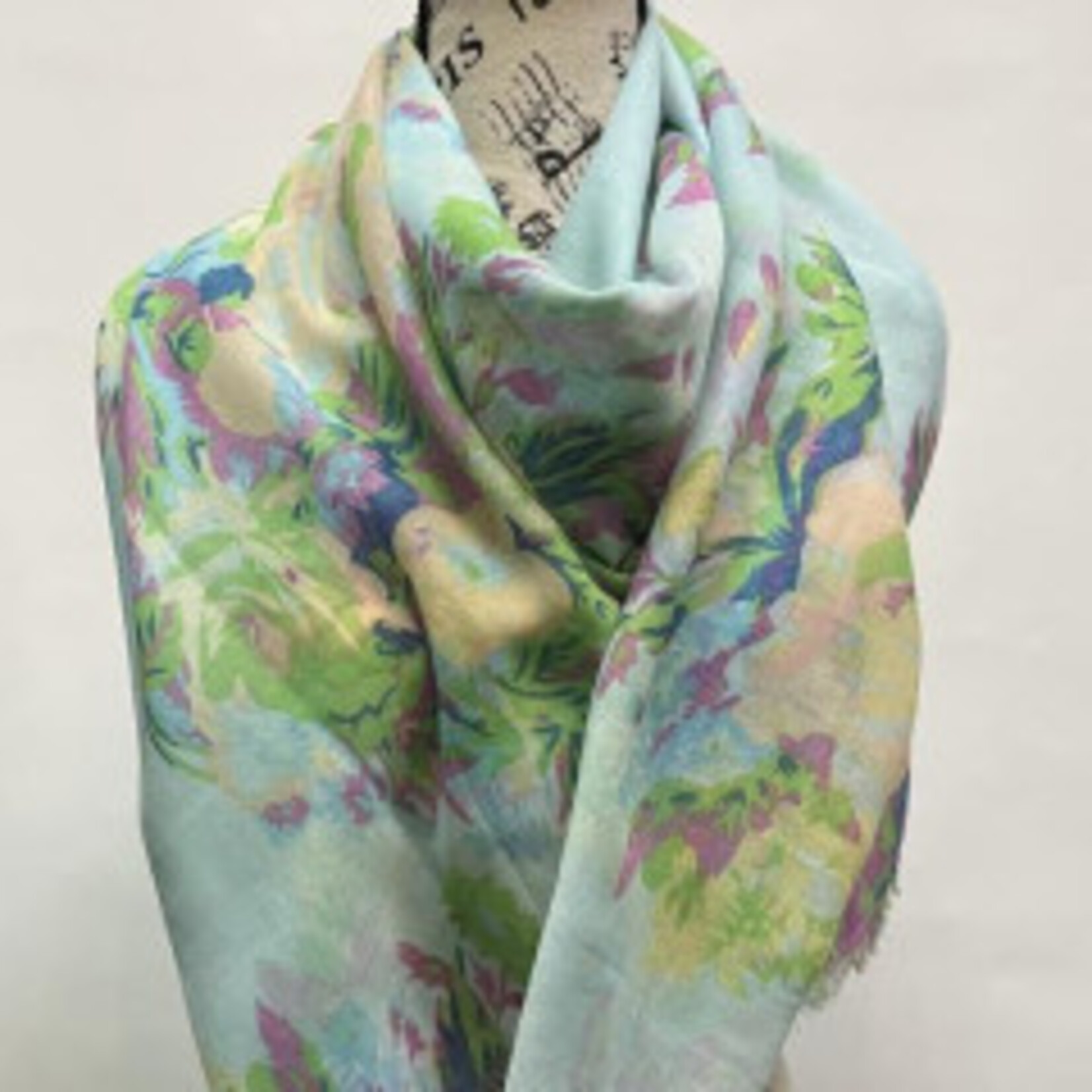 2CHIC Spring Pastel Floral Scarf