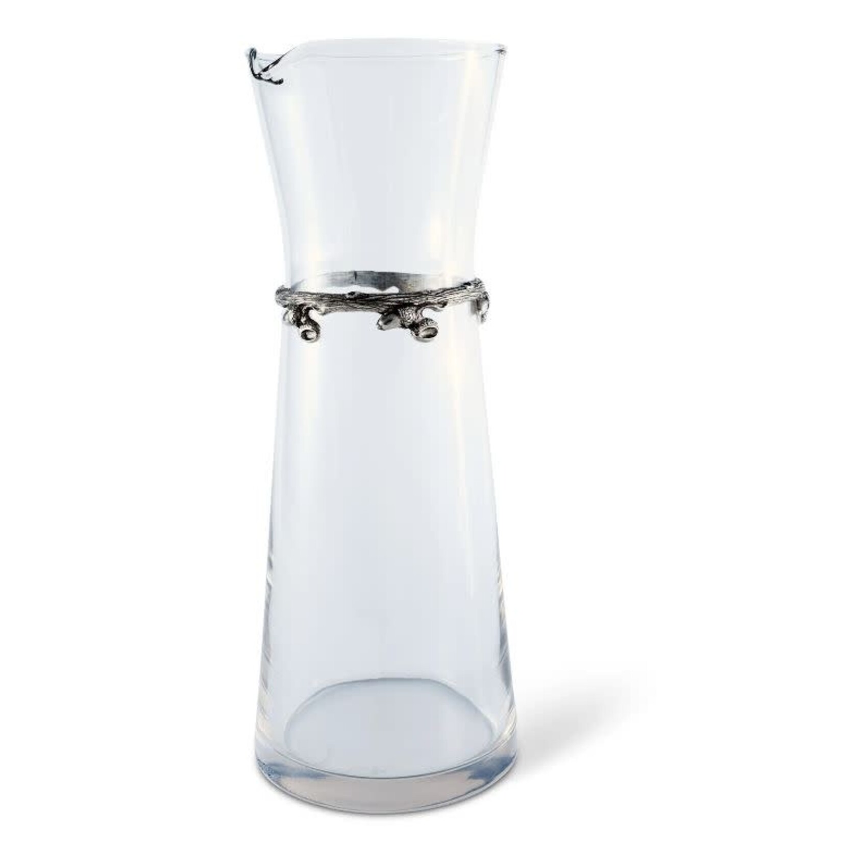 Vagabond House Acorn & Oak Pewter Glass Carafe