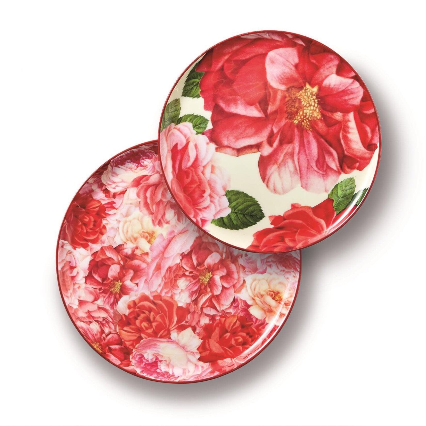 Two's Company Rose Print Tray Large
