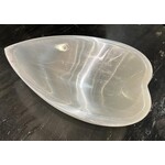 Blue Ocean Traders Artisan Selenite Heart Bowl Large