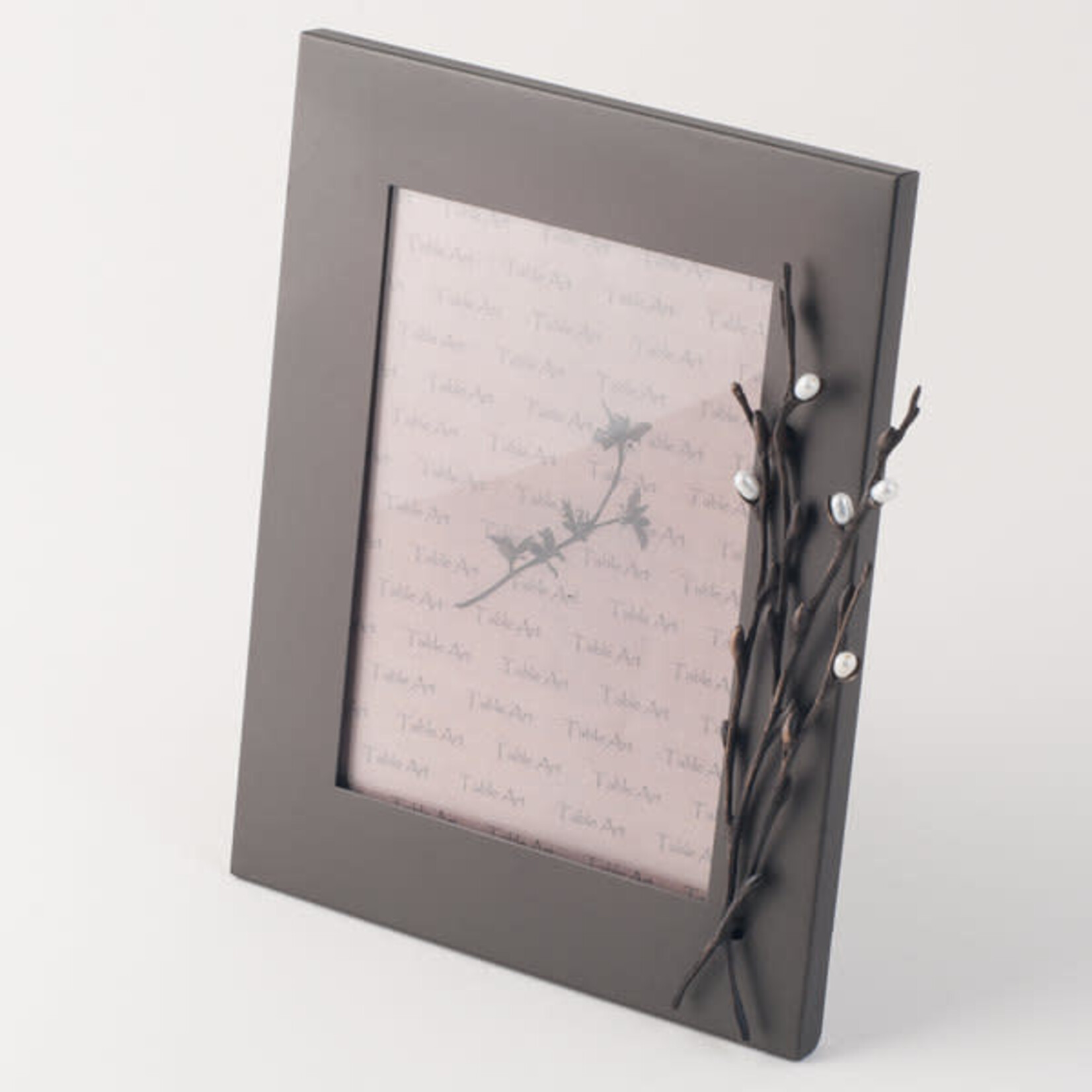 Table Art Pussy Willow Gunmetal Picture Frame - 4x6