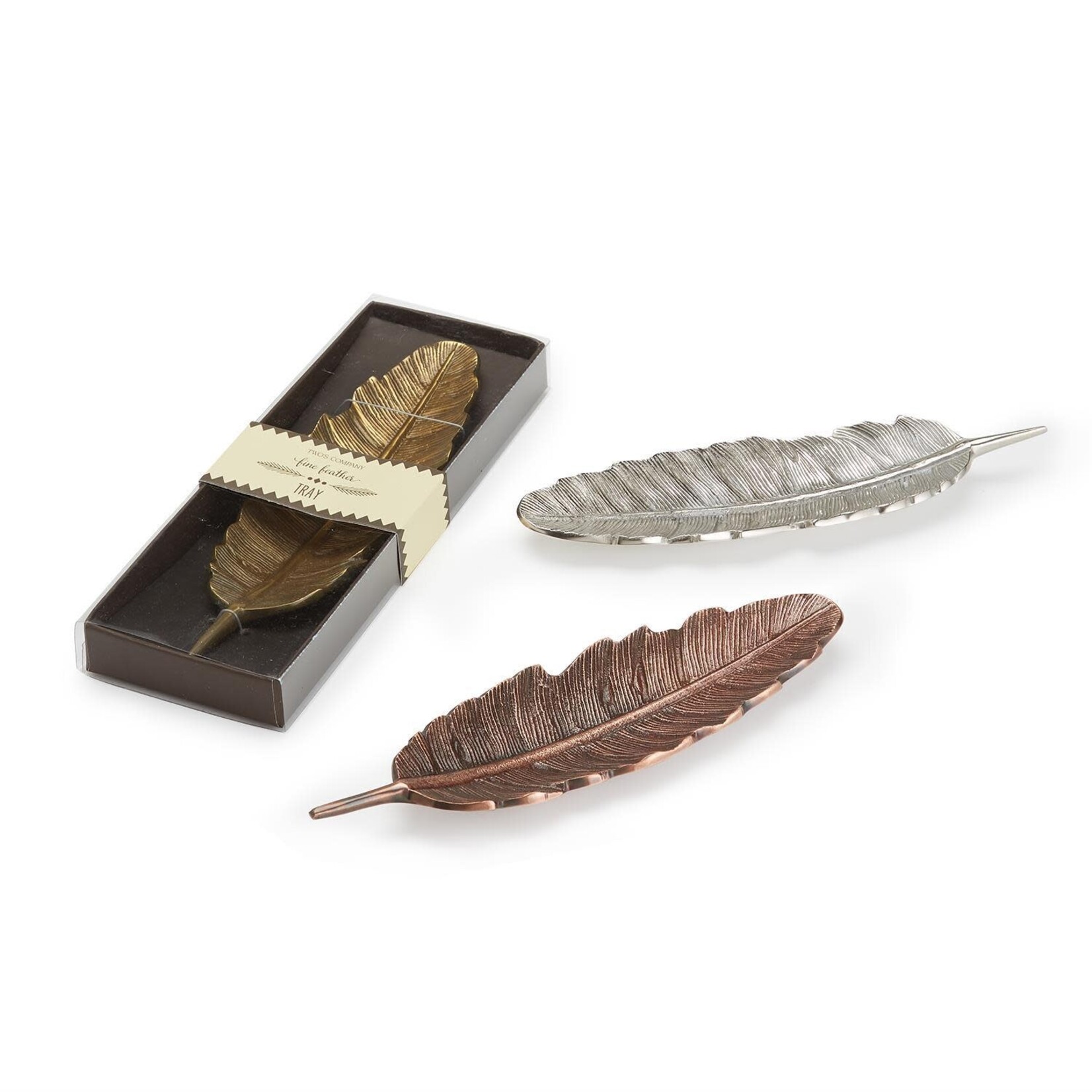 Two's Company Feather Tray