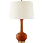 Visual Comfort Coy Large Table Lamp in Cinnabar