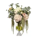 The Ivy Guild Blush Hydrangea Ranunculus Floral Arrangement