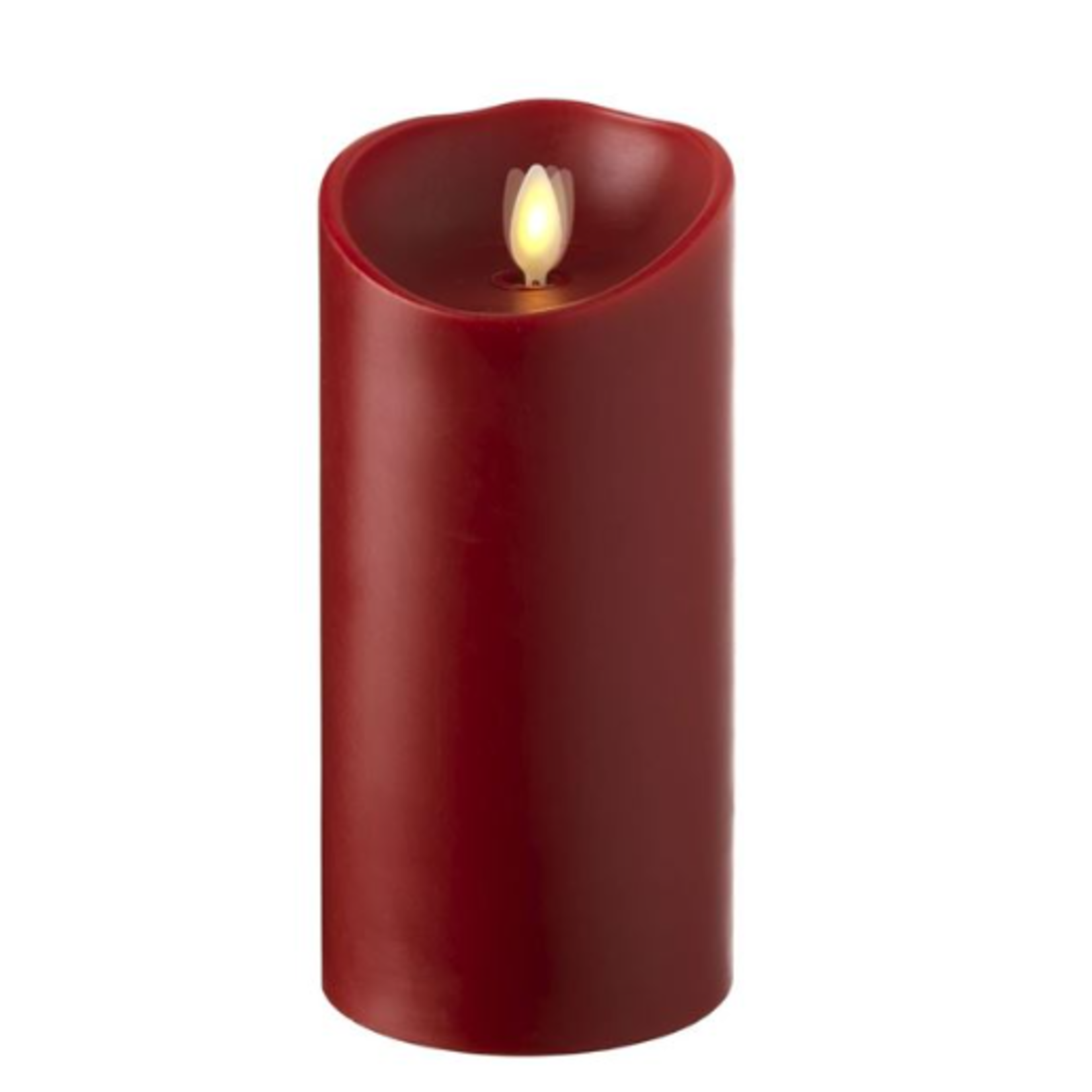 RAZ Imports Moving Flameless Red Pillar Candle