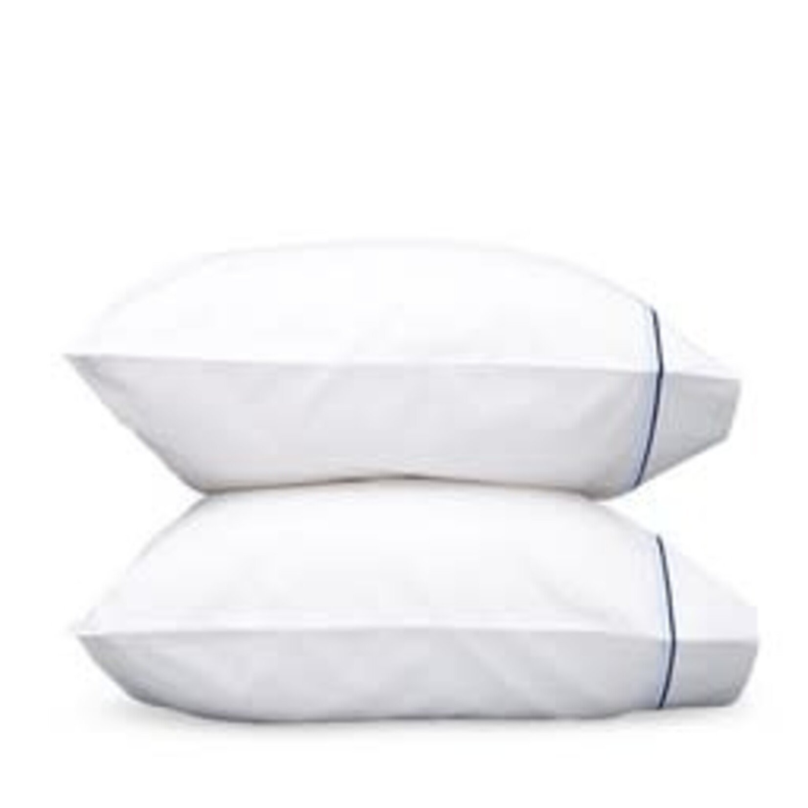 Matouk Essex King Pillowcase Pair - Navy