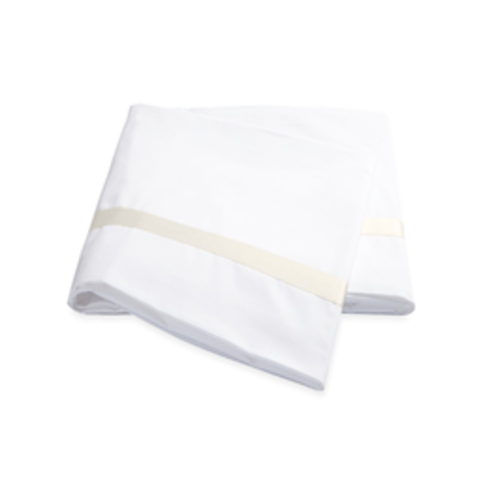 Matouk Lowell Queen Flat Sheet - Ivory