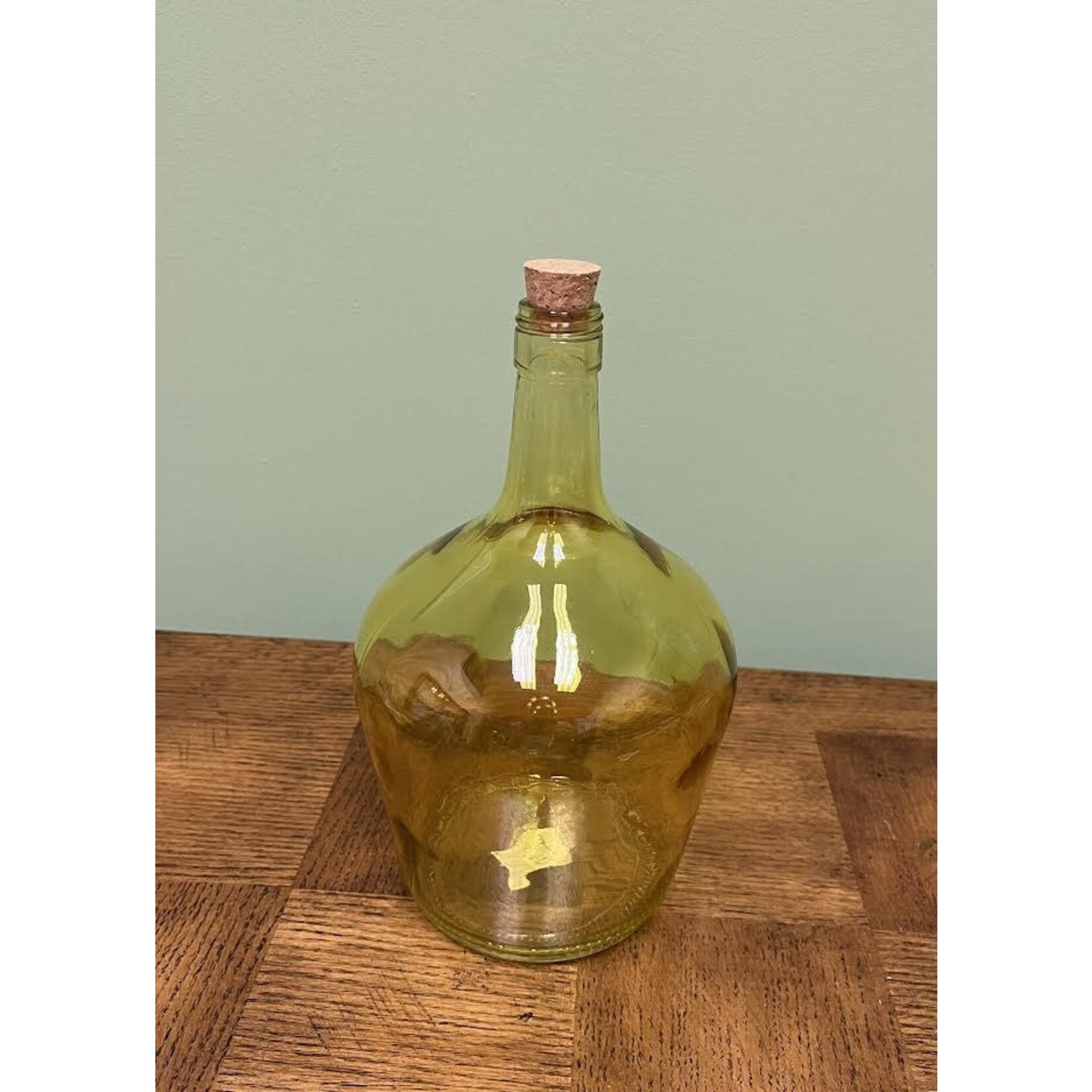 Vietri Amber Bottle With Cork