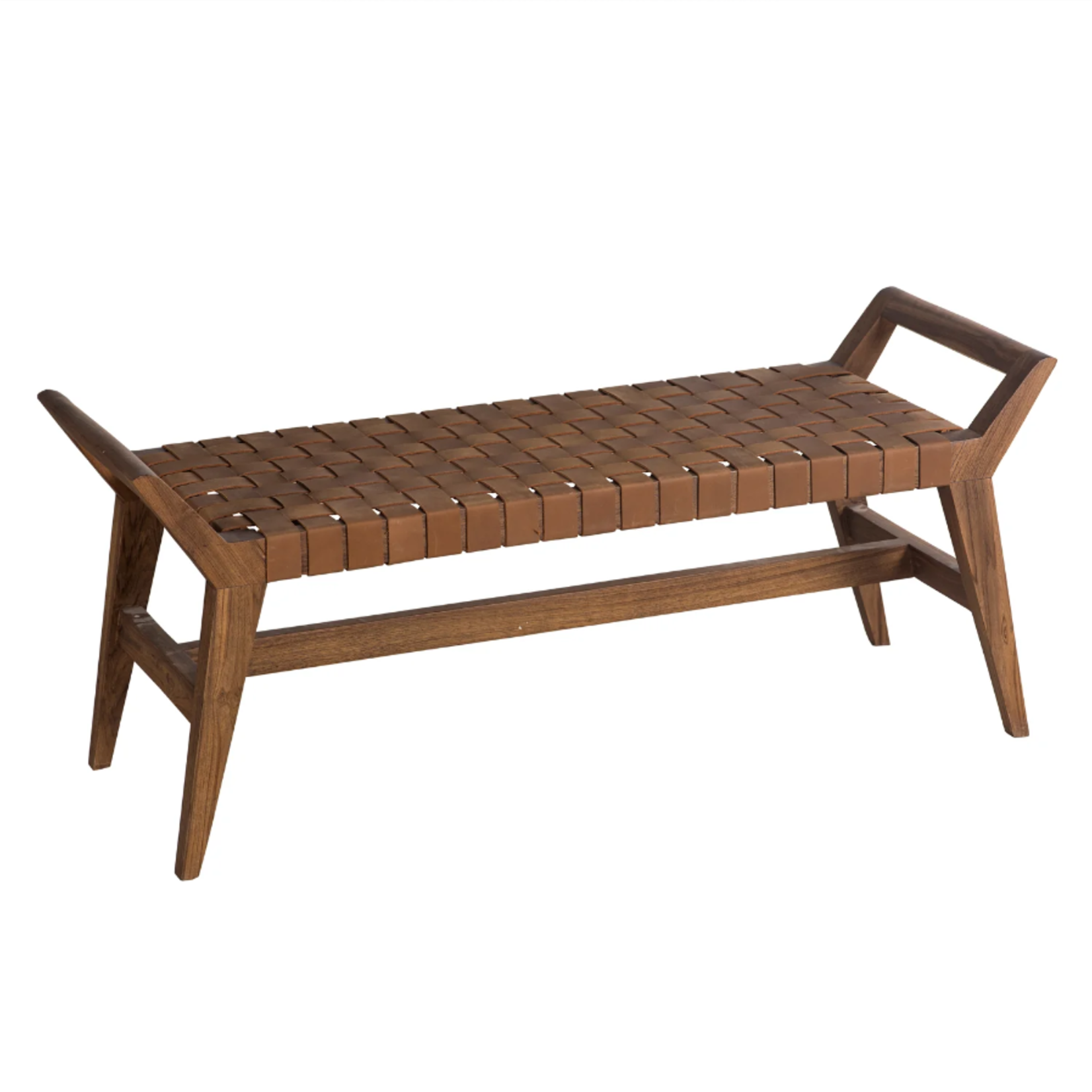 Union Home LLC Cove Bench Brown Leather