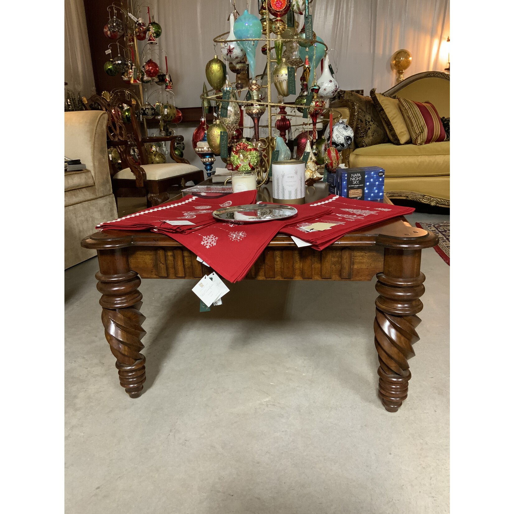 French Heritage La Villette Mahogany Coffee Table