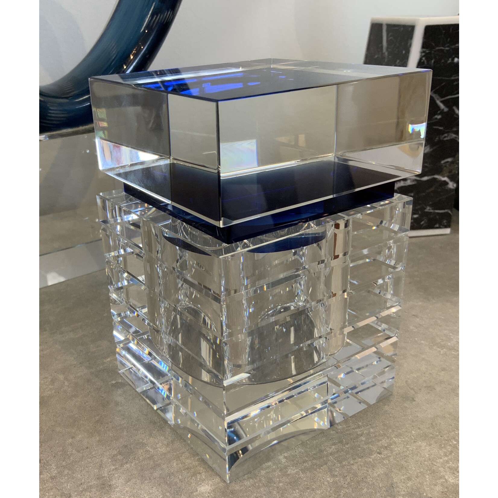 The John Richard Collection, LLC Cobalt Blue Crystal Box I