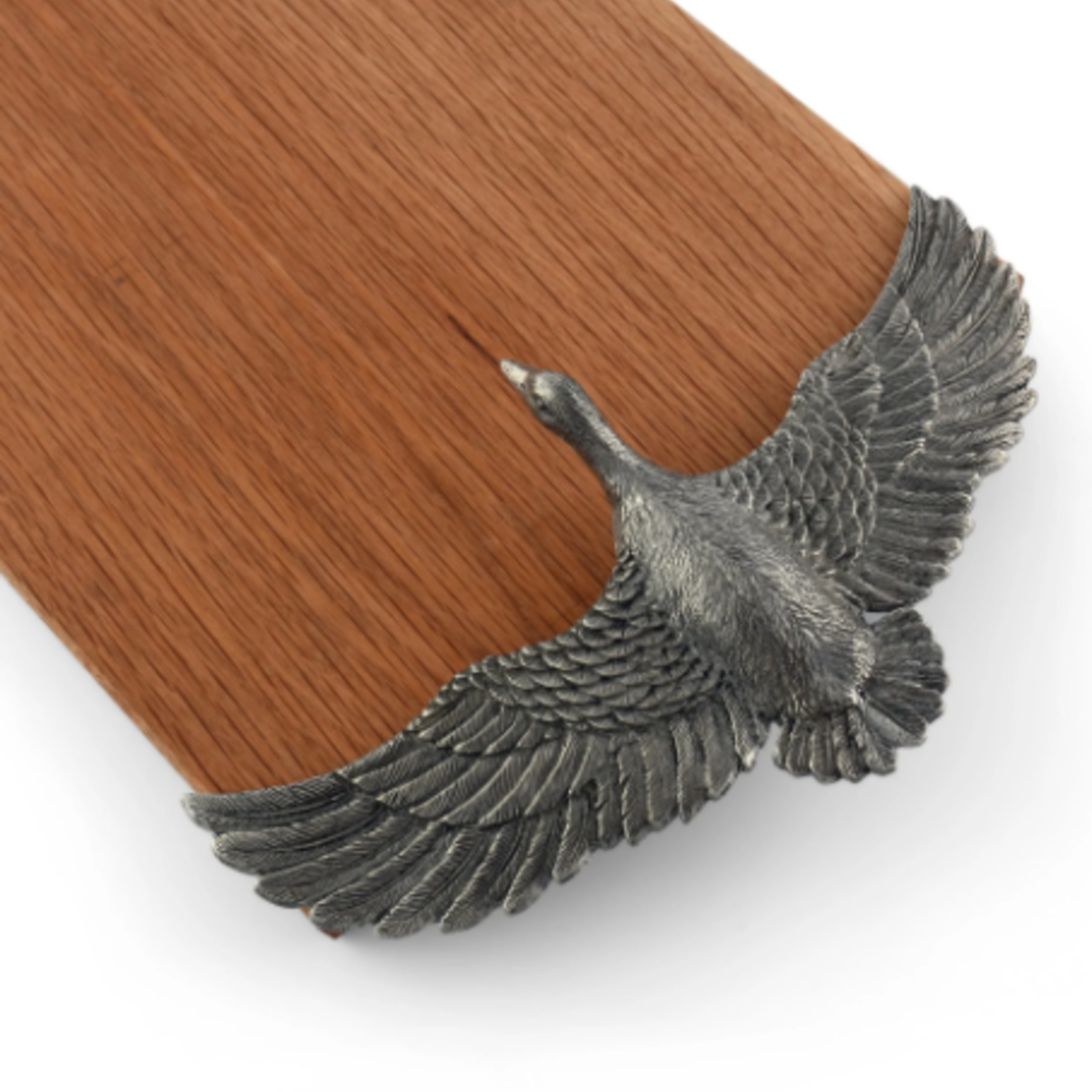 Vagabond House Flying Duck Pewter & Oak Cheese Board
