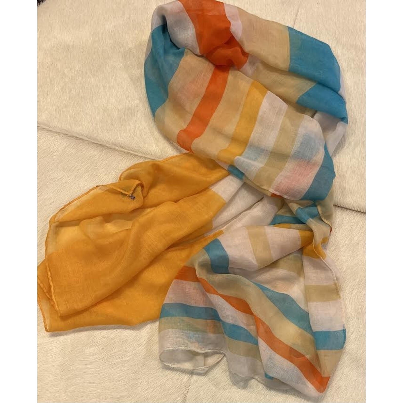 2CHIC Colorful Striped Scarf