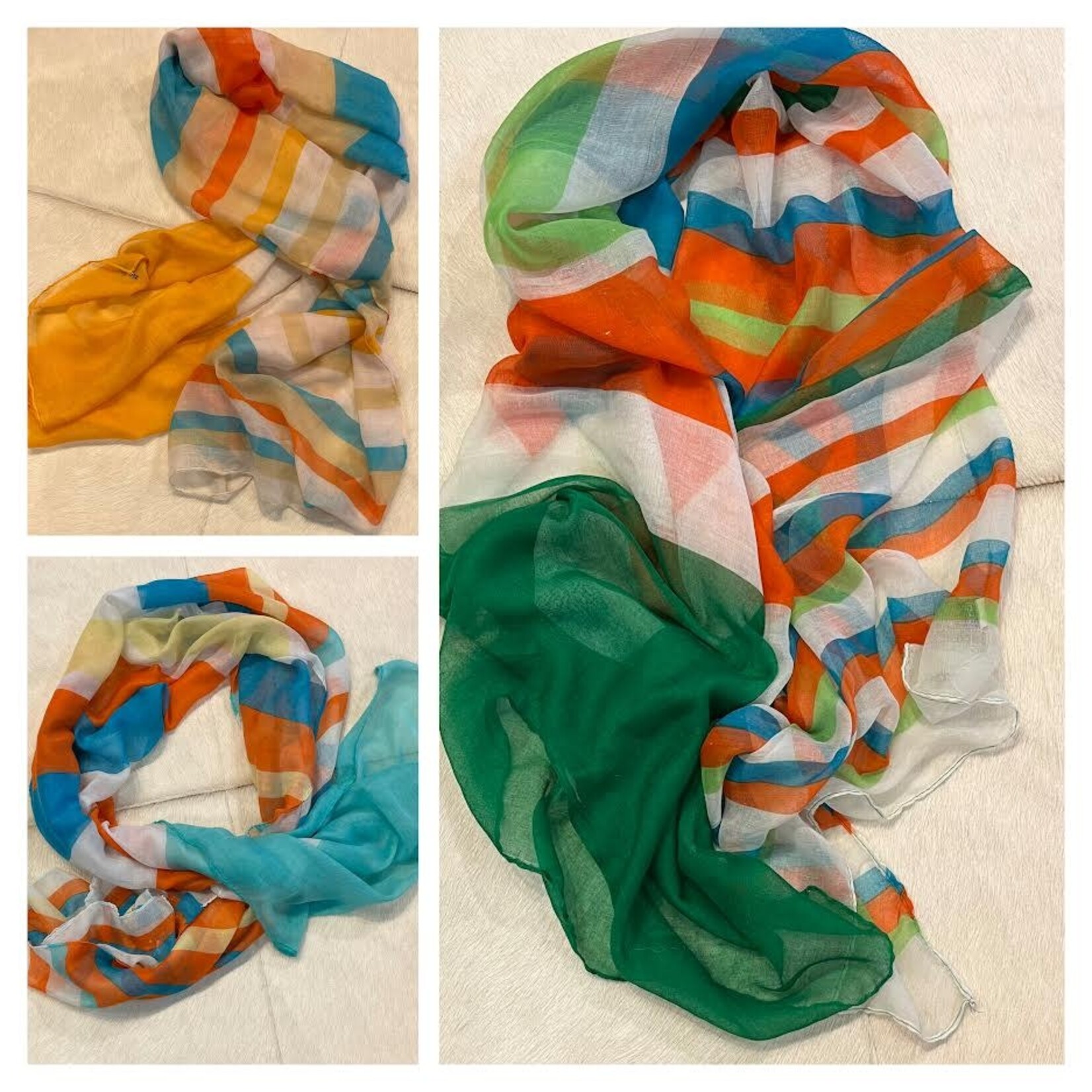 2CHIC Multistripe Scarf