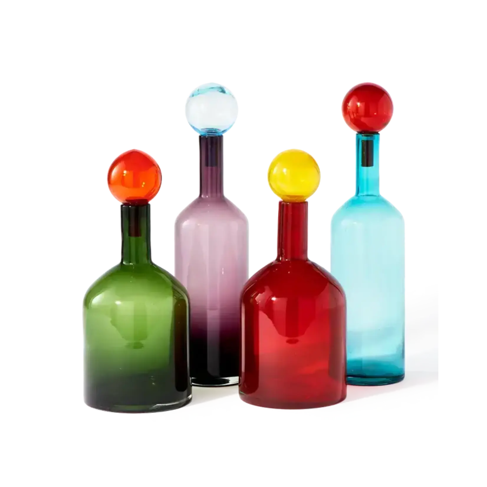 Bidk Home Glass Bottle With  Bubble Cap