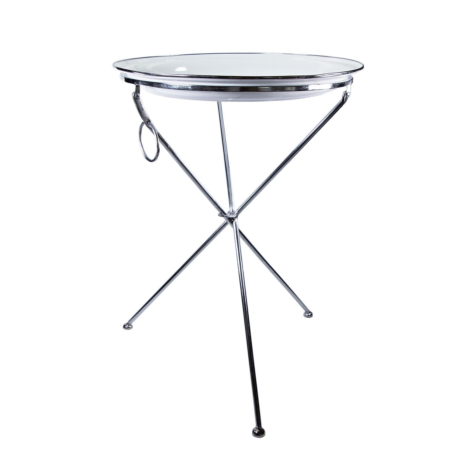 Golden Rabbit Tray Stand Table with Large Tray