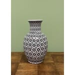 Two's Company Modern Manor White Black Vase