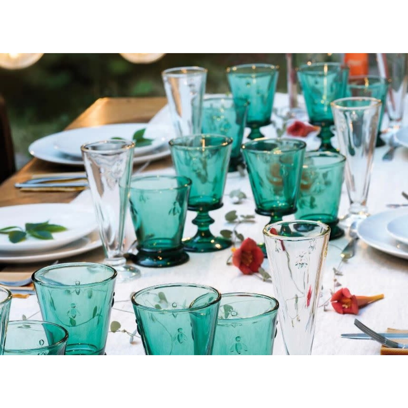 La Rochere Bee Wine Glass 8oz Emerald