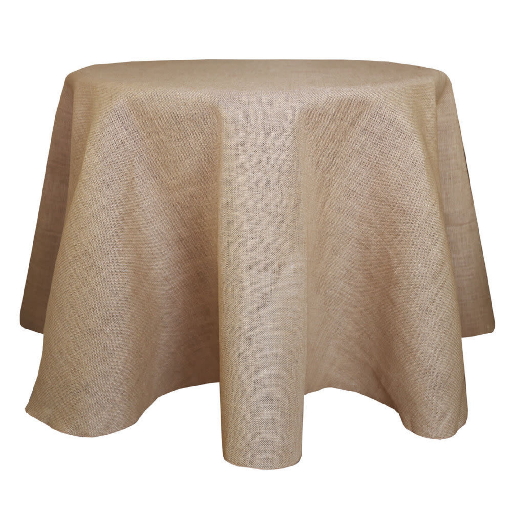 Saro Trading Company Burlap Natural Tablecloth - 108"