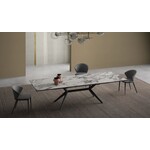 Bellini Modern Living Lago Extension Dining Table Sodalite Blue Ceramic