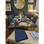 Bellini Modern Living Lago Extension Dining Table Sodalite Blue Ceramic