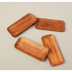 be Home Teak Small Trays Set of 4