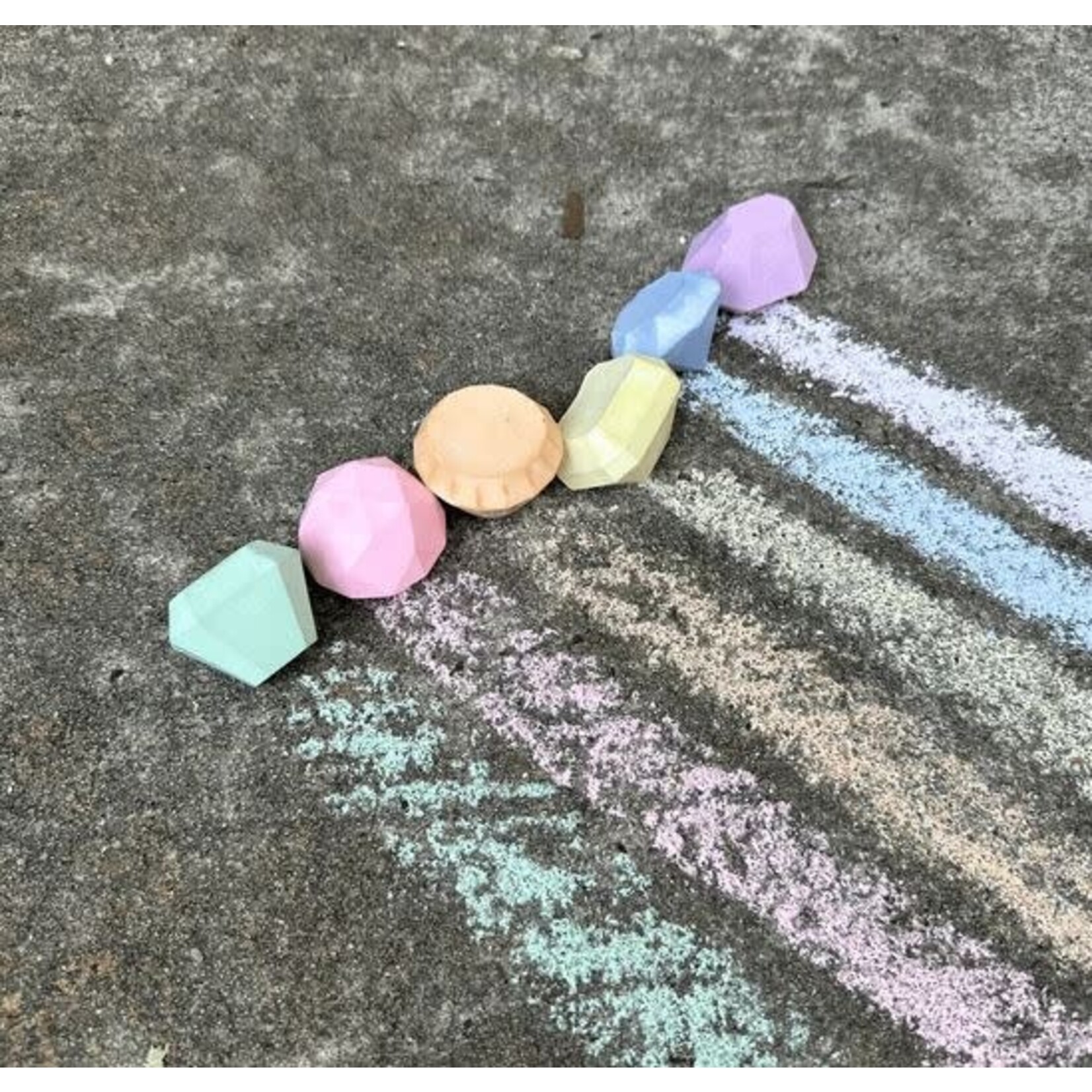 TWEE made for little hands Gemstones Handmade Sidewalk Chalk