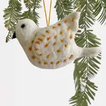 Rockflowerpaper White Dove Bird Felt Ornament