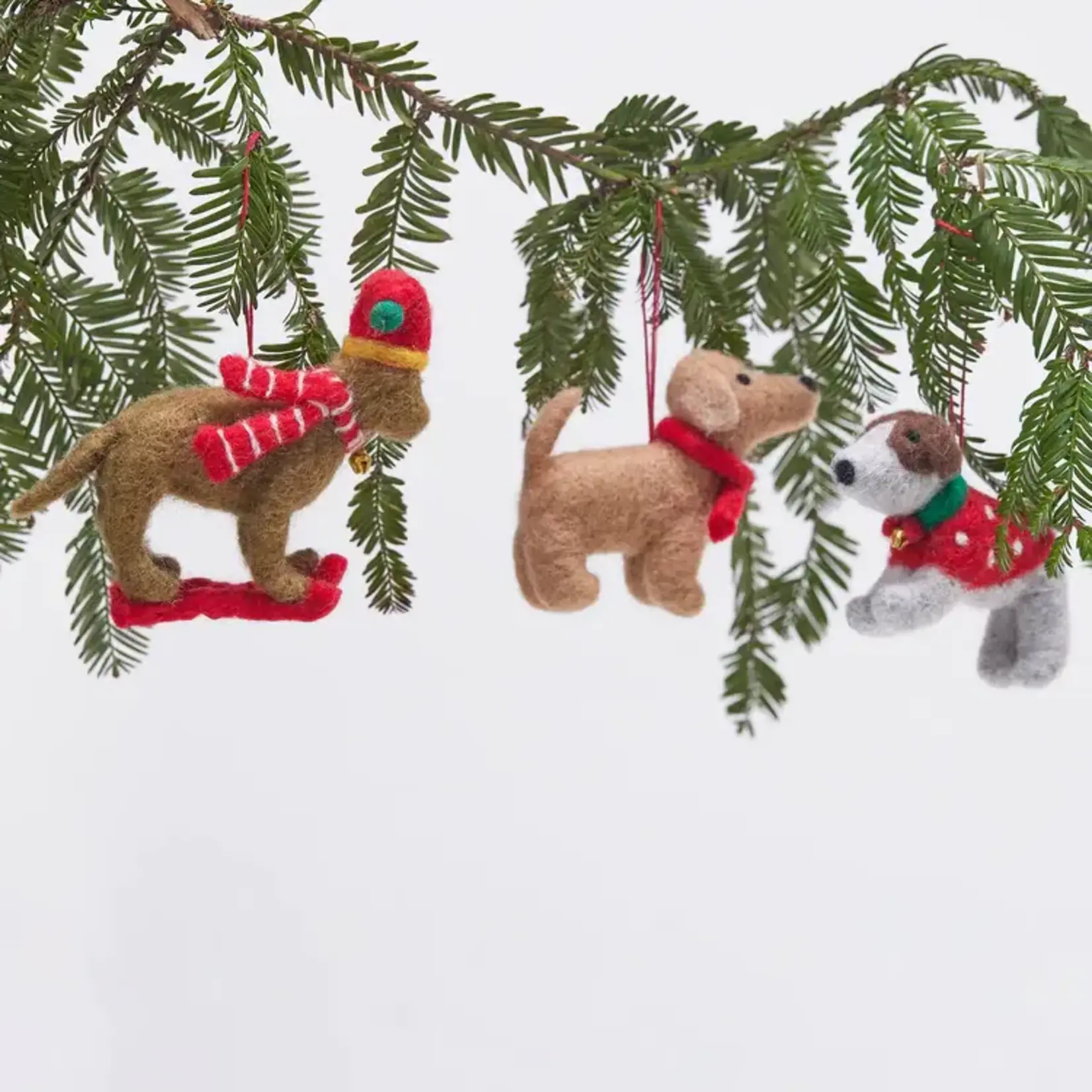 Rockflowerpaper Dachshund Dog Felt Ornament