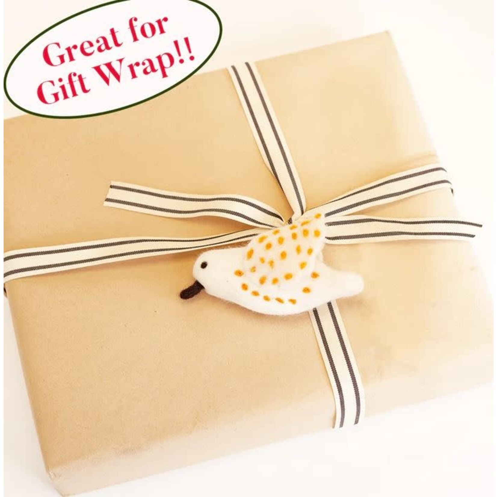 Rockflowerpaper White Dove Bird Felt Ornament