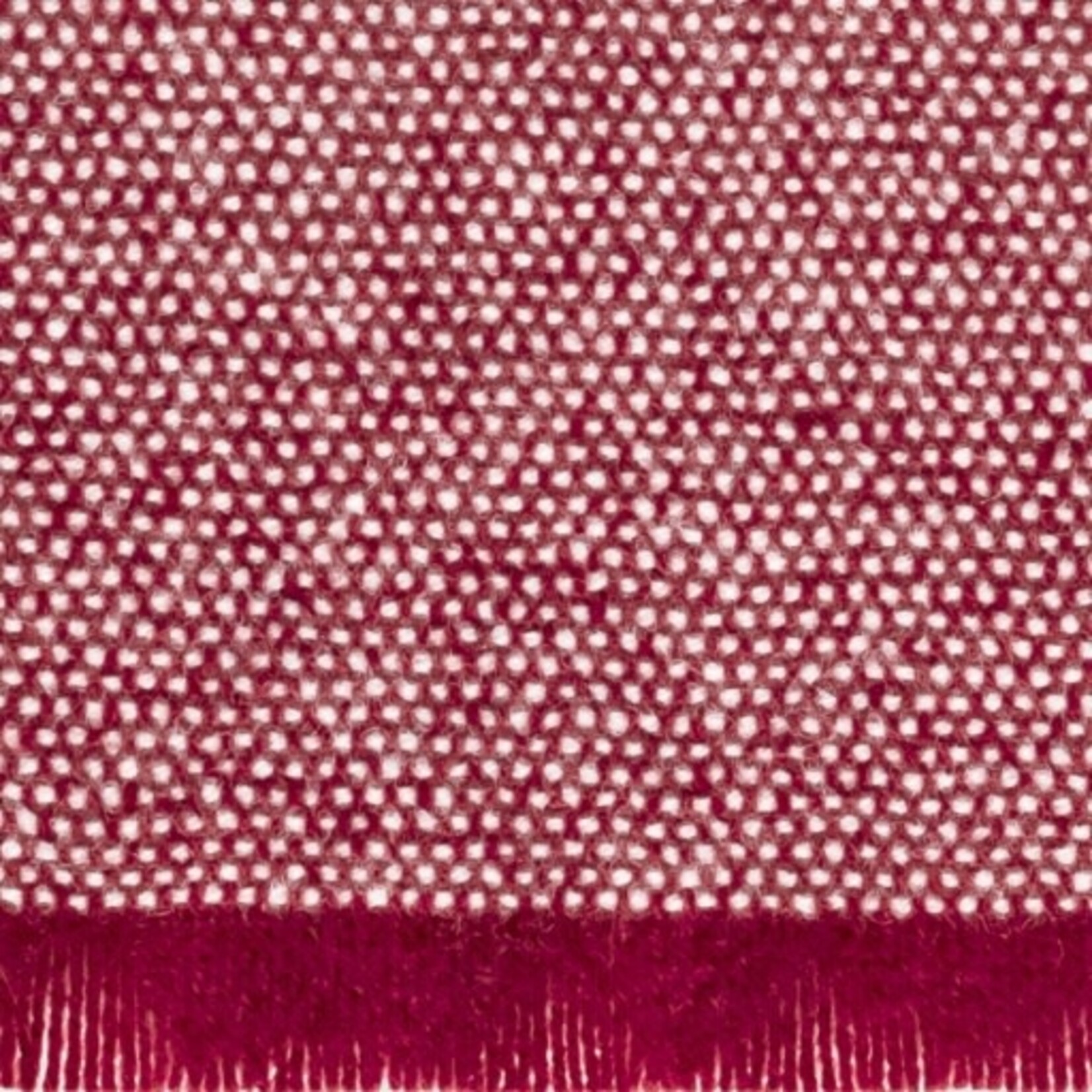 Matouk Agnes Red Wool & Cashmere Throw Blanket