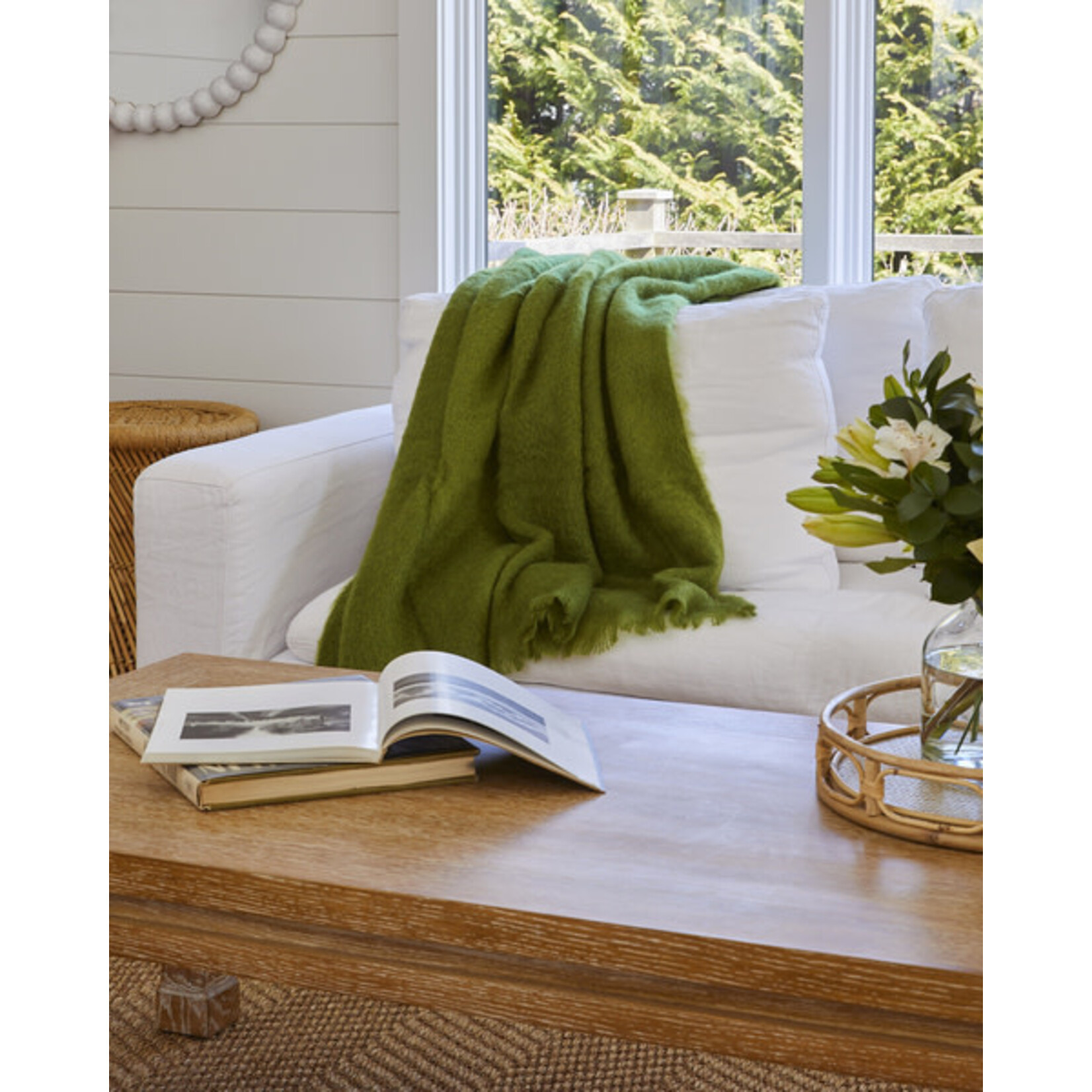 Lands Downunder Brushed Mohair Throw Blanket