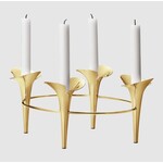 Georg Jensen Bloom Botanica Taper Candleholder Gold