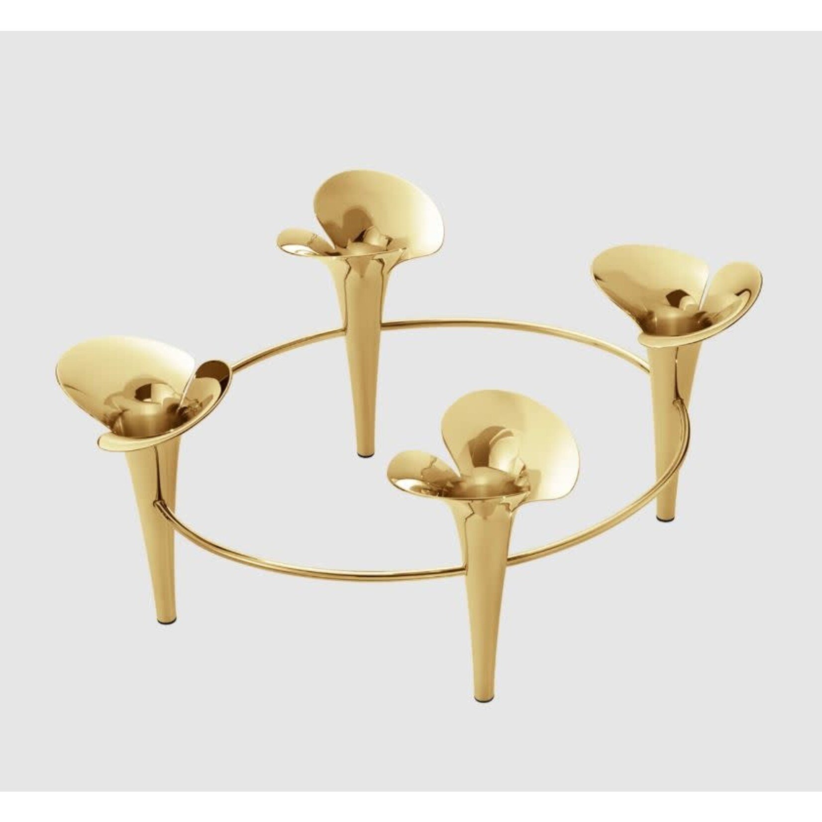 Georg Jensen Bloom Botanica Taper Candleholder Gold