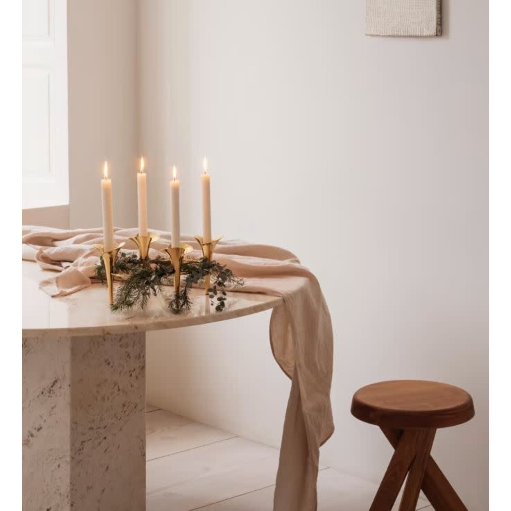 Georg Jensen Bloom Botanica Taper Candleholder Gold