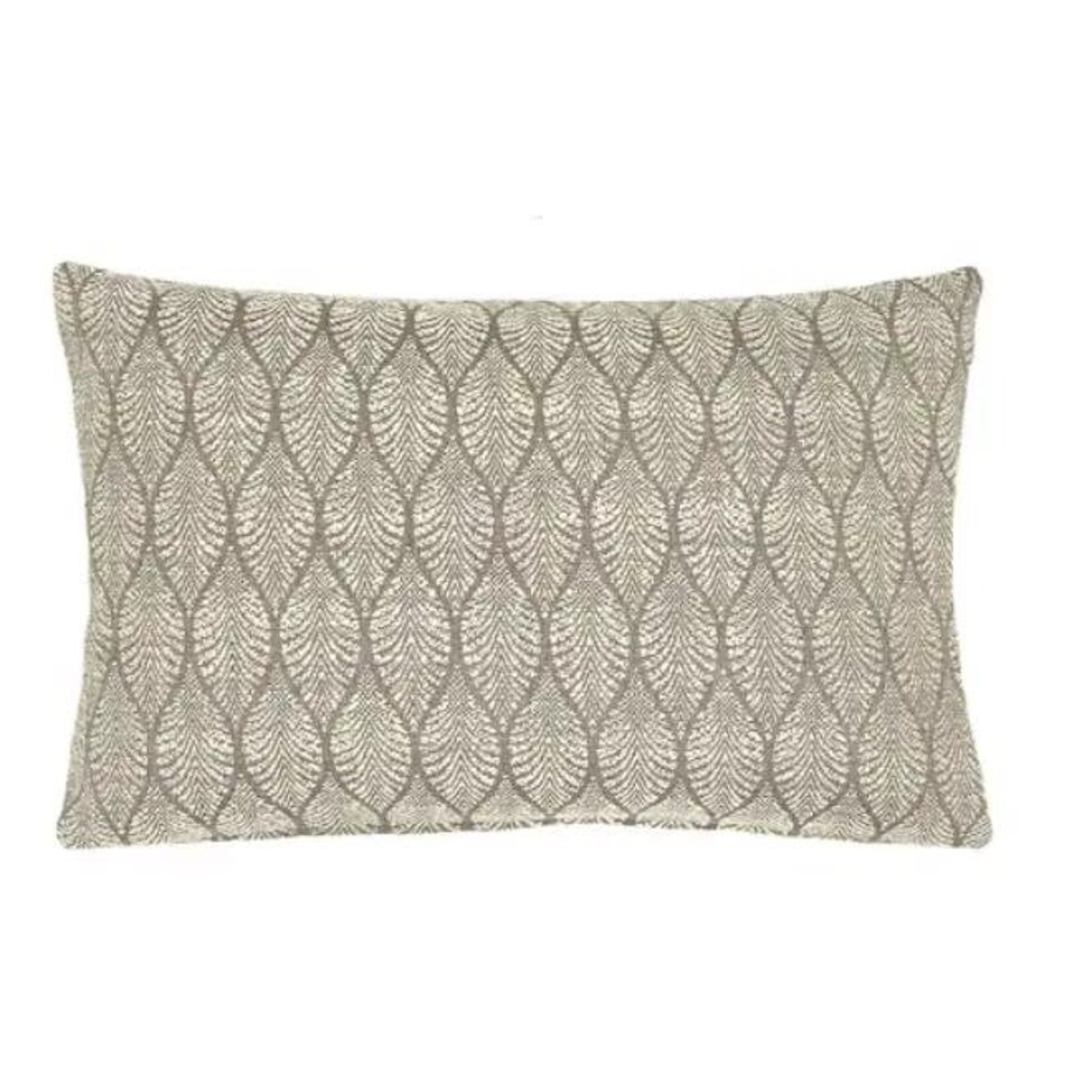 Anaya Summer Flora Mocha Indoor Outdoor Pillow 14"x20"