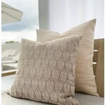 Anaya Summer Flora Mocha Indoor Outdoor Pillow 24"x24"