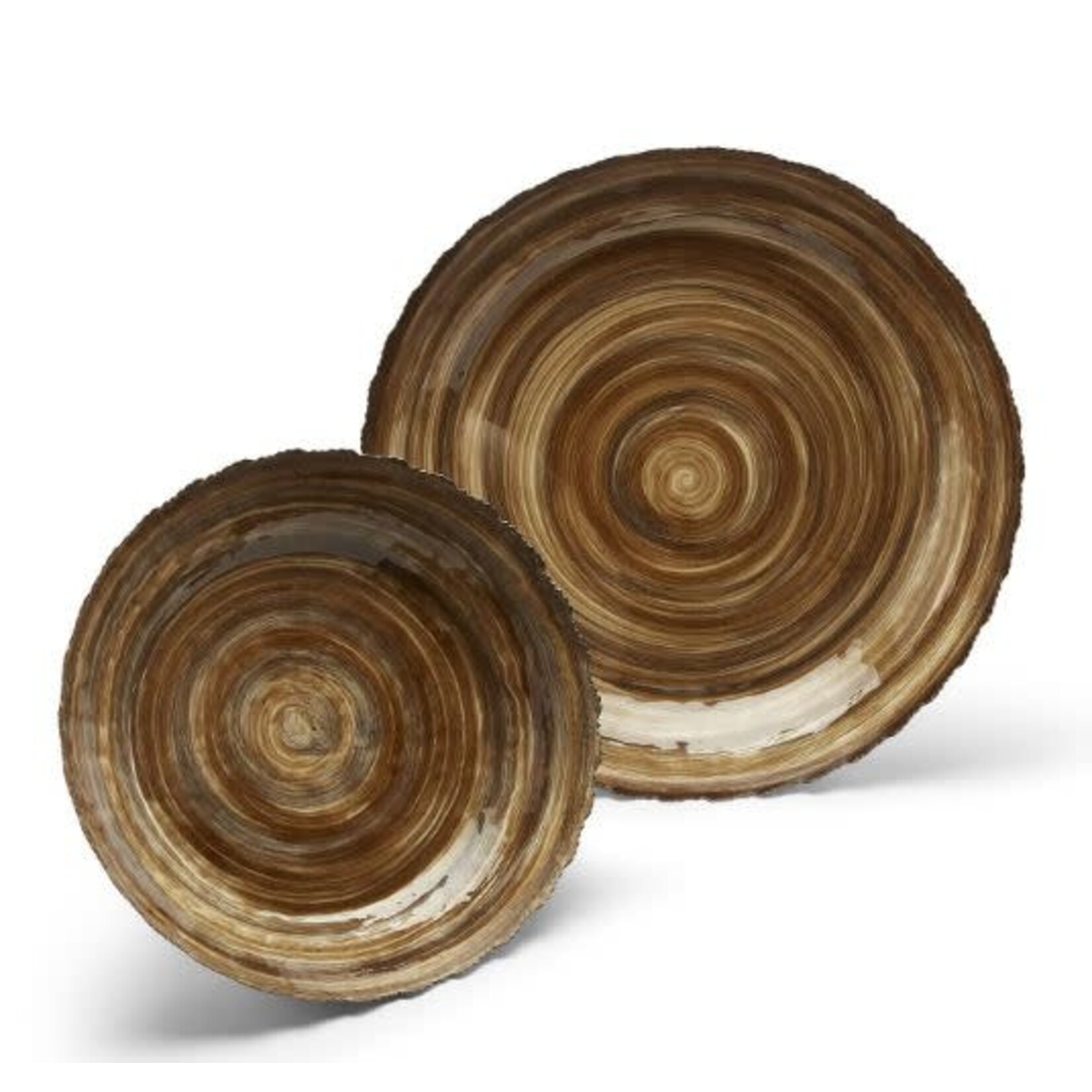 Two's Company Canyons Earth Tone Enamel Large Tray
