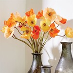 Napa Home and Garden Orange Faux Poppies 27" Bundle of 6