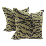 Stark Scalamandre Tigre Velvet Pillow 22x22
