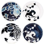 Gien Brigitte de Bazelaire Indigo Canape Plates Set of 4