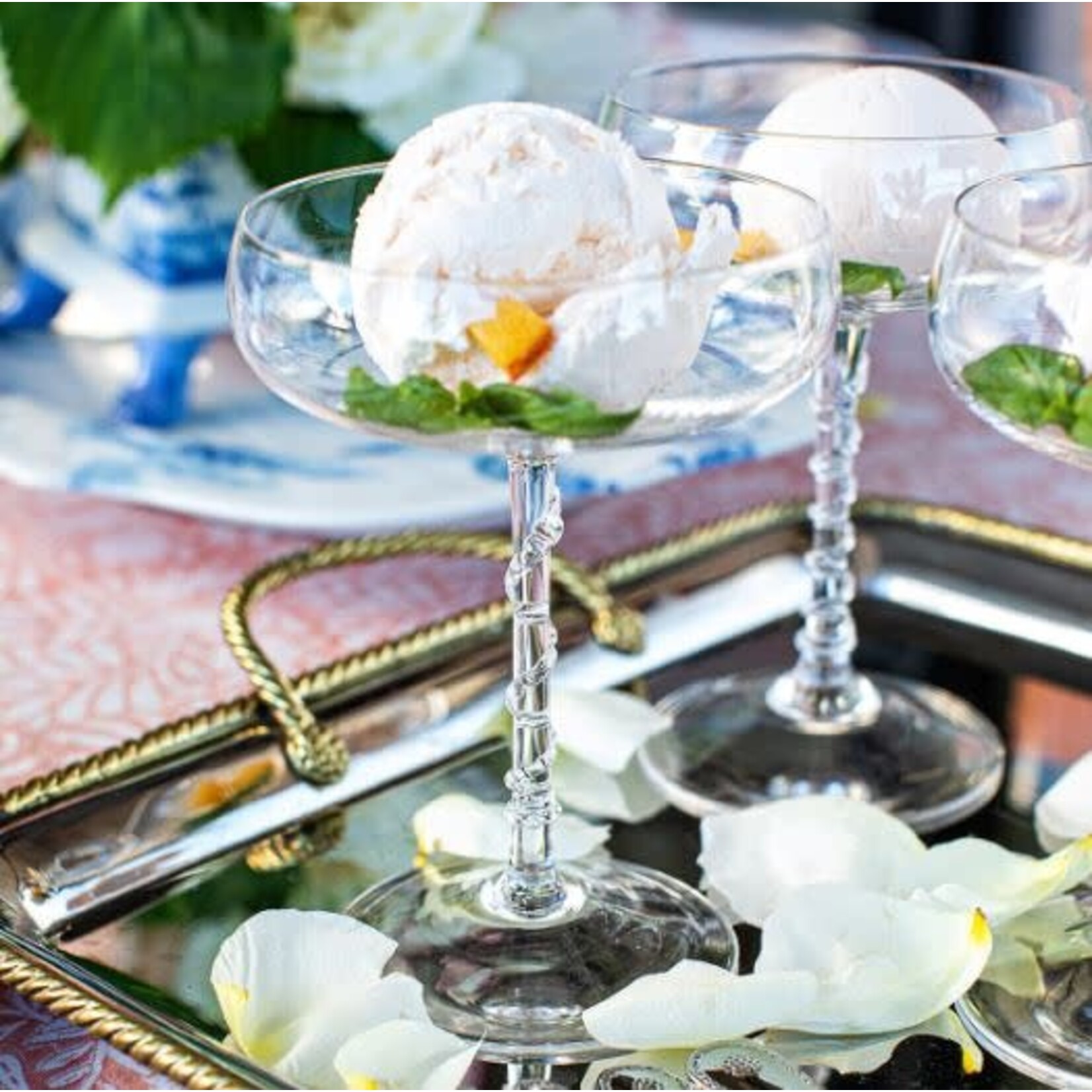 Juliska Amalia Cocktail Coupe Glasses Set of 2
